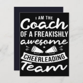 Cheerleader Coach | Cheerleading Cute Design Kaart (Voorkant / Achterkant)