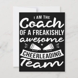 Cheerleader Coach | Cheerleading Cute Design Kaart
