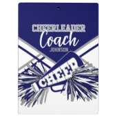 Cheerleader Coach - Marineblauw, Gary & Wit Klembord (Achterkant)