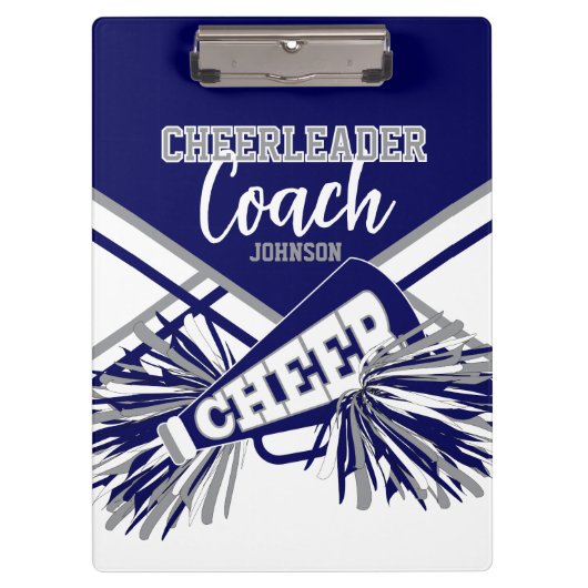 Cheerleader Coach - Marineblauw, Gary & Wit Klembord (Voorkant)