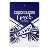 Cheerleader Coach - Marineblauw, Gary & Wit Mini Klembord (Achterkant)