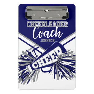 Cheerleader Coach - Marineblauw, Gary & Wit Mini Klembord