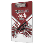 Cheerleader Coach - Maroon Red, Gary & White Klembord (Links)