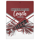 Cheerleader Coach - Maroon Rood, Gary & Wit Klembord (Achterkant)
