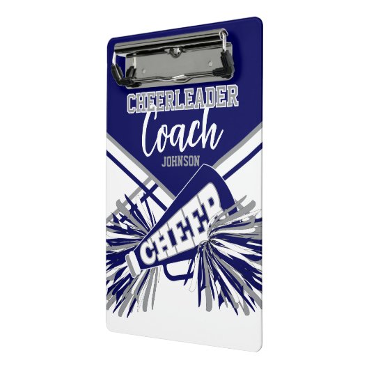 Cheerleader Coach - Navy Blue, Gary & White Mini Klembord (Angled2)