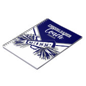 Cheerleader Coach - Navy Blue, Gary & White Notitieboek (Linkerzijde)