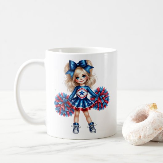 Cheerleader Coffee Mok (Met donut)