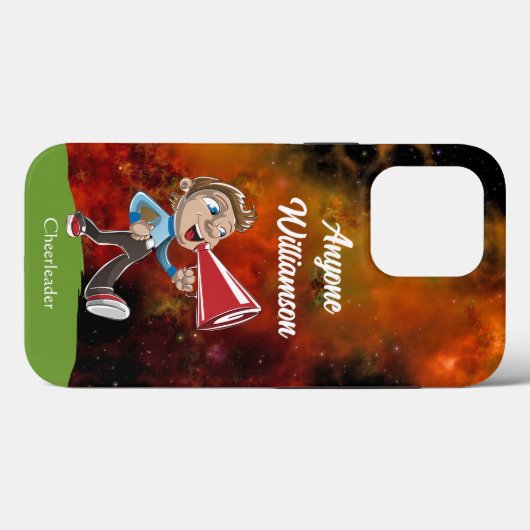 Cheerleader Cosmos Achtergrond personaliseren naam Case-Mate iPhone Case (Achterkant (horizontaal))