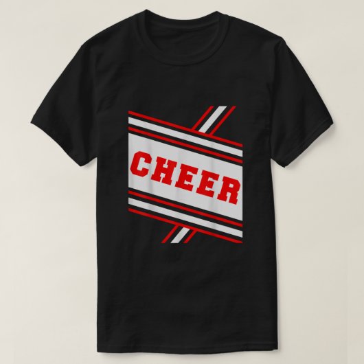 Cheerleader Costume Shirt Halloween Cheer Team998 (Design voorkant)