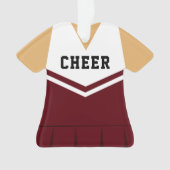 Cheerleader Custom Uniform Color Ornament (voorkant)
