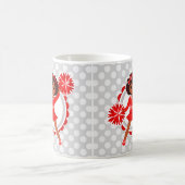 Cheerleader - Cute Red African American Cheer Koffiemok (Center)