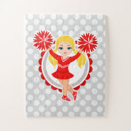 Cheerleader - Cute Red Blonde Cheer Legpuzzel
