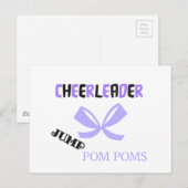Cheerleader Dance Briefkaart (Voorkant / Achterkant)