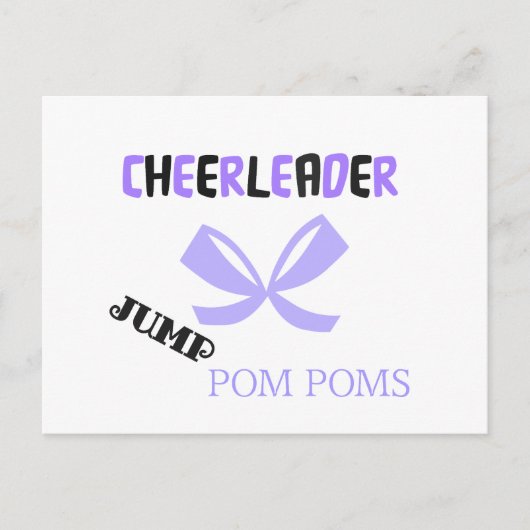 Cheerleader Dance Briefkaart (Voorkant)
