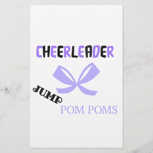 Cheerleader Dance Briefpapier (Voorkant)
