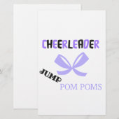 Cheerleader Dance Briefpapier (Voorkant / Achterkant)