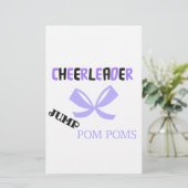Cheerleader Dance Briefpapier (Staand voorkant)