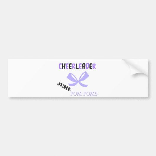 Cheerleader Dance Bumpersticker (Voorkant)