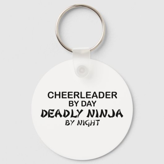 Cheerleader Deadly Ninja bij nacht Sleutelhanger (Voorkant)