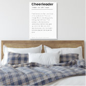 Cheerleader Definitie, Cheerleading Decor Gifts Canvas Afdruk (Insitu (Slaapkamer))