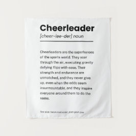 Cheerleader Definitie, Cheerleading Decor Gifts Wandkleed
