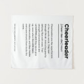 Cheerleader Definitie, Cheerleading Decor Gifts Wandkleed (Voorkant (horizontaal))