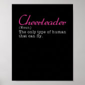 Cheerleader Definition Cheerlead Explanation Poster (Voorkant)