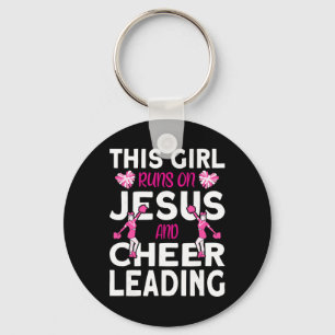 Cheerleader Dit Meisje Loopt Op Jezus En Cheerlead Sleutelhanger