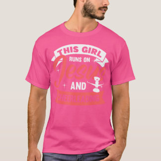 Cheerleader Dit Meisje Loopt Op Jezus En Cheerlead T-shirt
