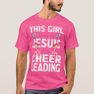 Cheerleader Dit Meisje Loopt Op Jezus En Cheerlead T-shirt