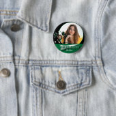 Cheerleader - DIY-foto - donkergroen Ronde Button 5,7 Cm (In situ)