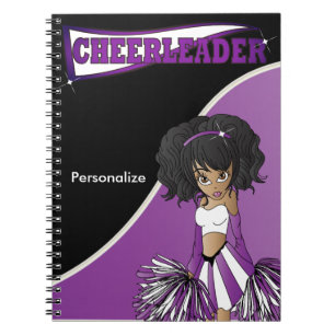 Cheerleader   DIY-naam   PAARS NOTITIEBOEK