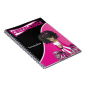 Cheerleader | DIY-naam | Roze warme roze Notitieboek (Rechterzijde)