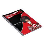 Cheerleader | DIY-tekst | Rood Notitieboek (Rechterzijde)