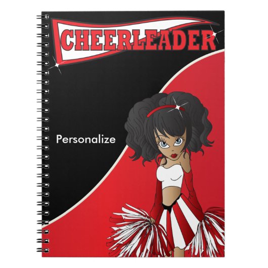 Cheerleader | DIY-tekst | Rood Notitieboek (Voorkant)