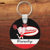 Cheerleader - DIY-tekst - rood Sleutelhanger (Voorkant)