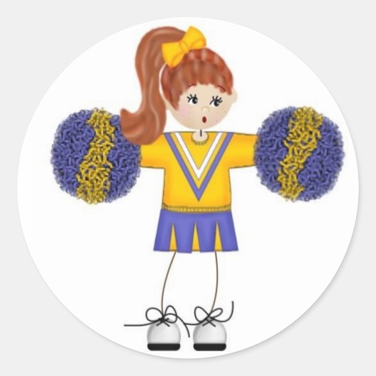 Cheerleader Doodle Stickers (Voorkant)