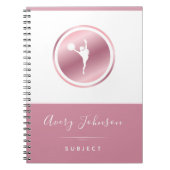 Cheerleader Elegant roze Rose Gold , gepersonalise Notitieboek (Voorkant)