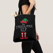 Cheerleader Elf Matching Family Kerstmis Pajama Tote Bag (Dichtbij)