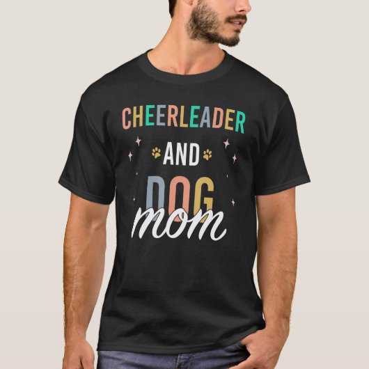 Cheerleader en Dog Mama T-shirt (Voorkant)