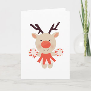 Cheerleader Feestdagen Kaart