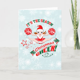 Cheerleader Feestdagen Kaart