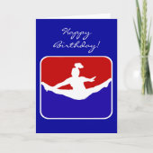 Cheerleader Feestdagen Kaart (Voorkant)