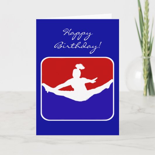 Cheerleader Feestdagen Kaart (Voorkant)