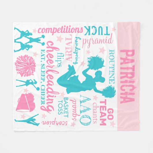 Cheerleader Fleece Blanket (Voorkant (Horizontaal))
