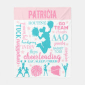 Cheerleader Fleece Blanket Deken (Voorkant)