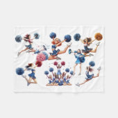 Cheerleader Fleece Deken (Voorkant (Horizontaal))
