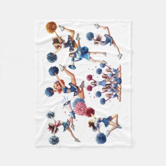 Cheerleader Fleece Deken (Voorkant)