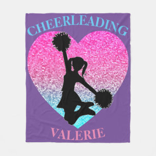 Cheerleader Fleece Deken w / Gepersonaliseerde naa