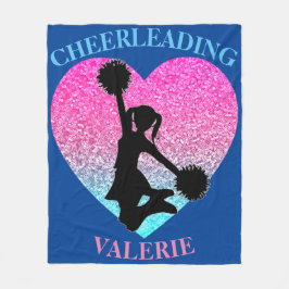 Cheerleader Fleece Deken w / Gepersonaliseerde naa